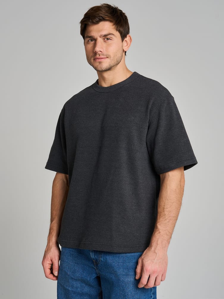 Футболка трикотажная в рубчик