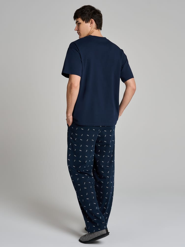 Пижама хлопковая с футболкой и брюками