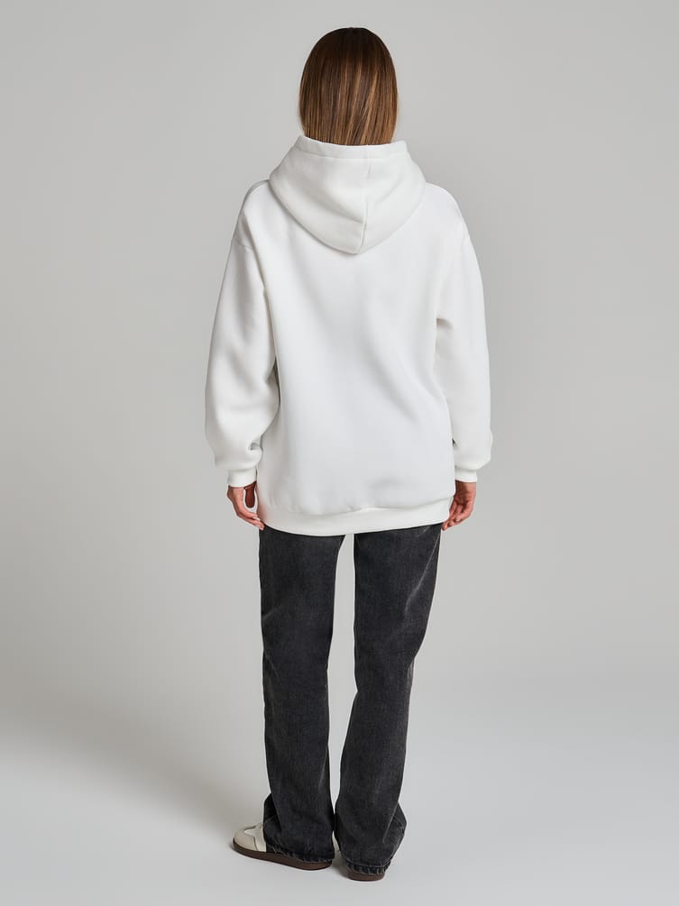 Утепленное худи оверсайз с начесом