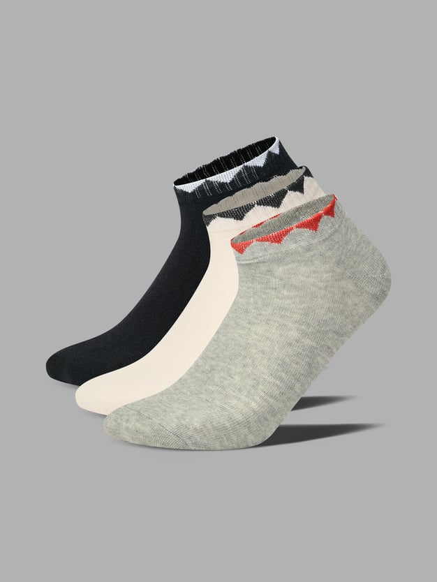 Носки- 3 пары низкие с орнаментом