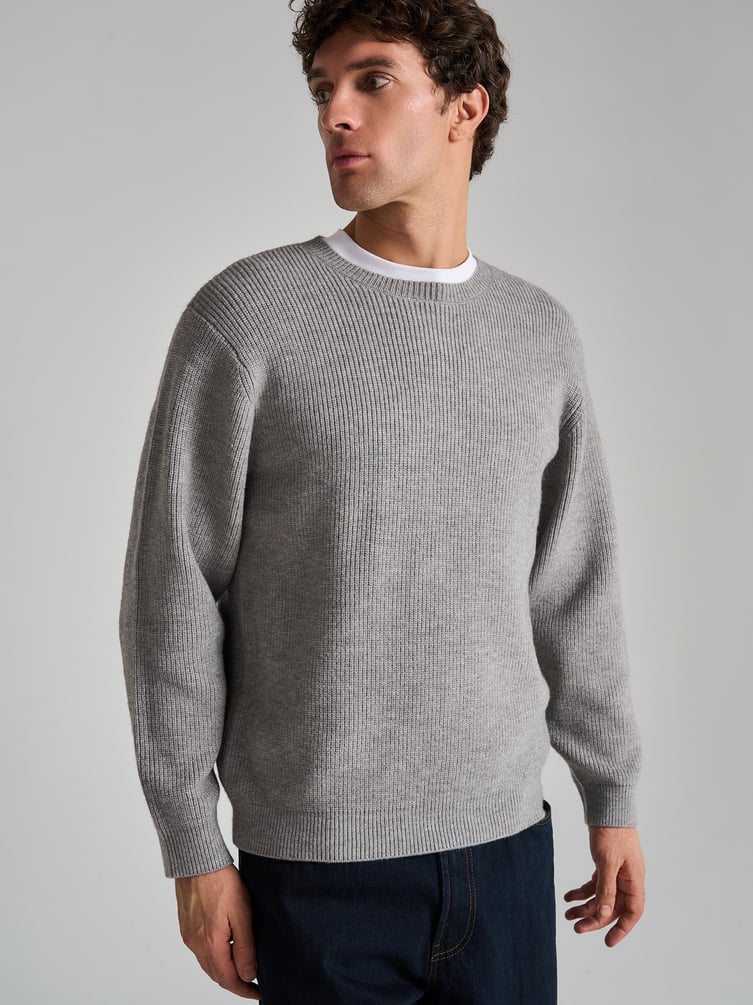 Джемпер вязаный теплый