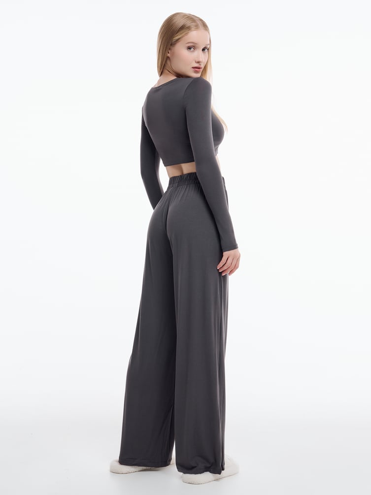 Домашний комплект с лонгсливом и брюками