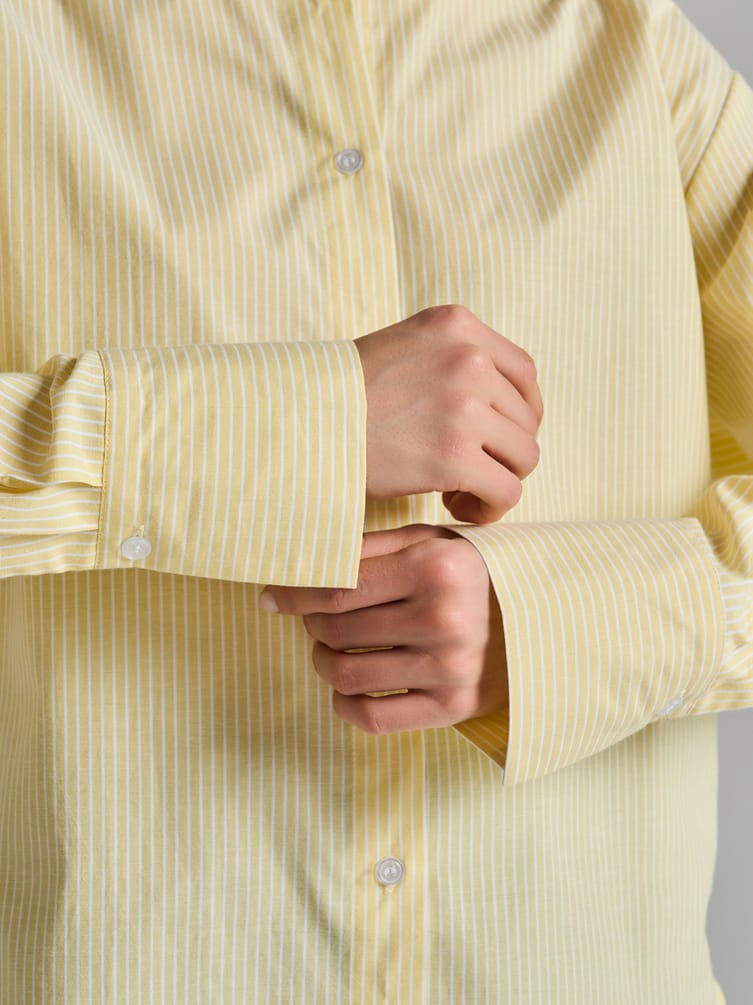 Удлиненная рубашка в полоску