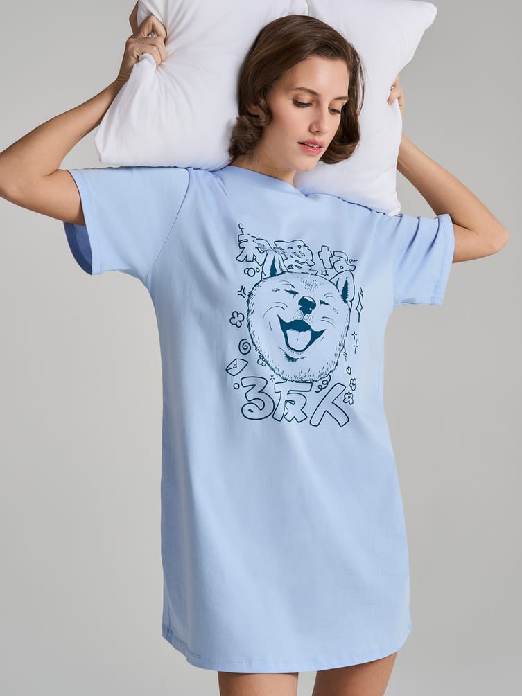 Ночная сорочка с принтом