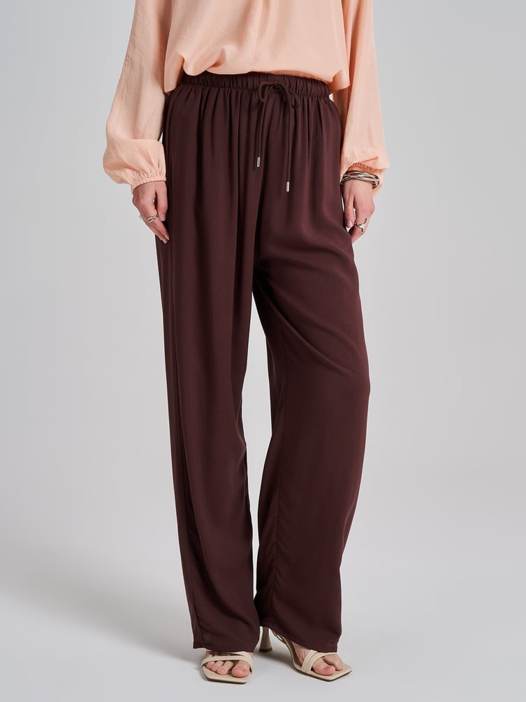 Брюки широкие летние