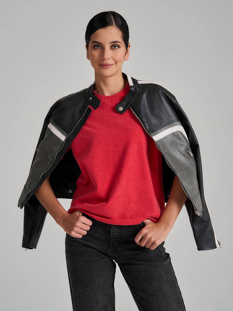 Футболка оверсайз с вареным эффектом