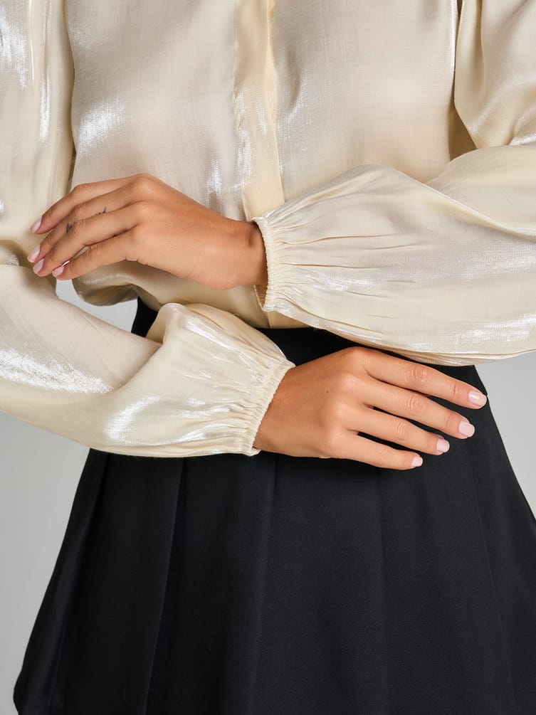 Блузка винтажная с рюшами