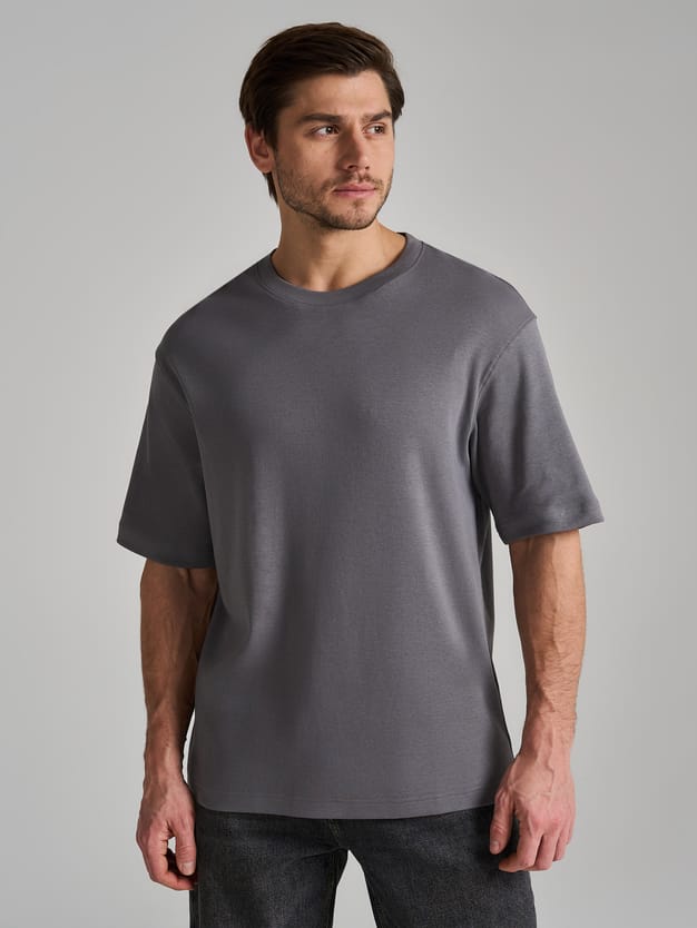 Футболка из хлопка свободного кроя