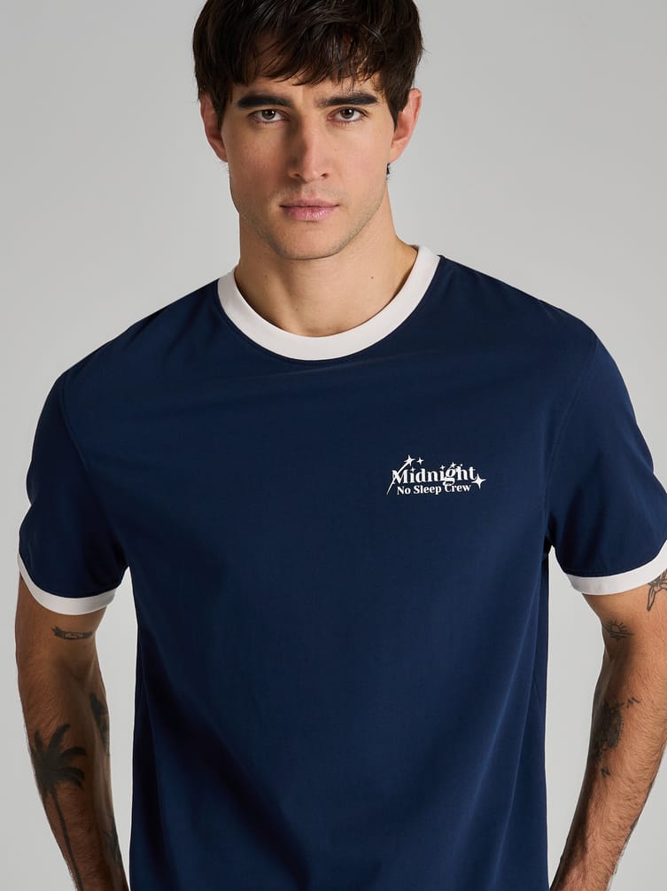 Футболка из хлопка с надписью