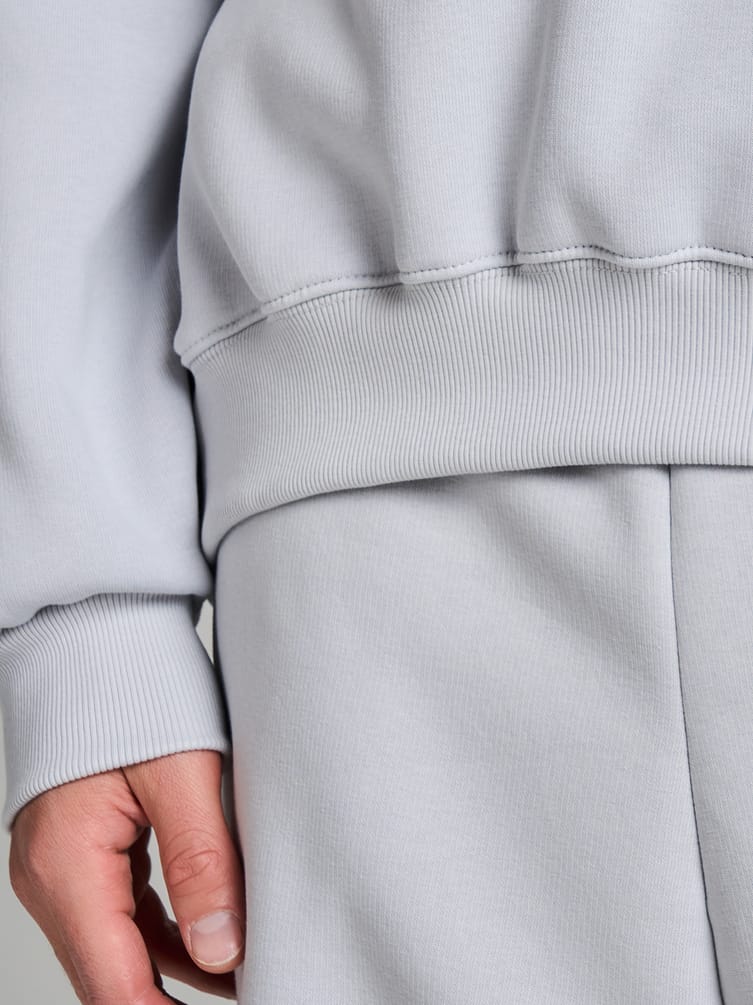 Теплая half zip толстовка с начесом