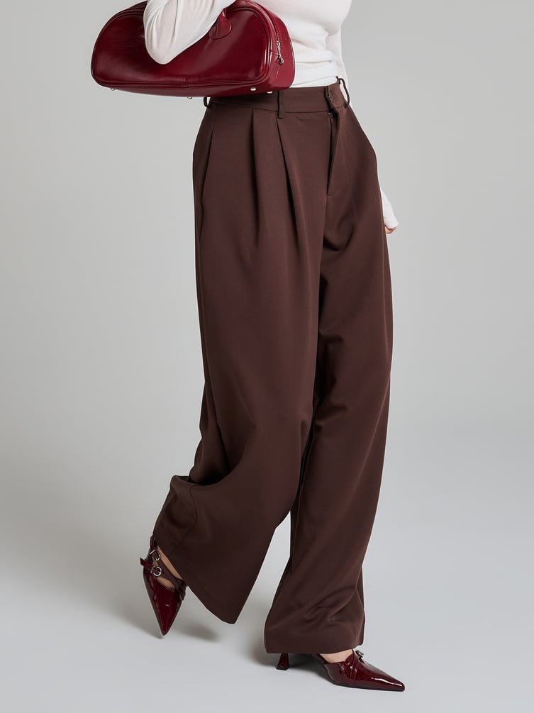 Брюки классические широкие