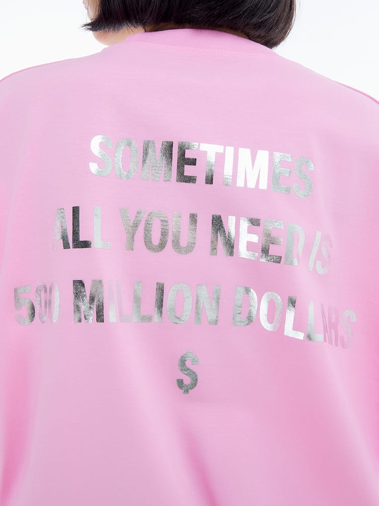 Хлопковая футболка с надписью на спине