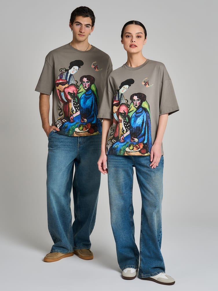 Футболка с принтом картин Третьяковской галереи