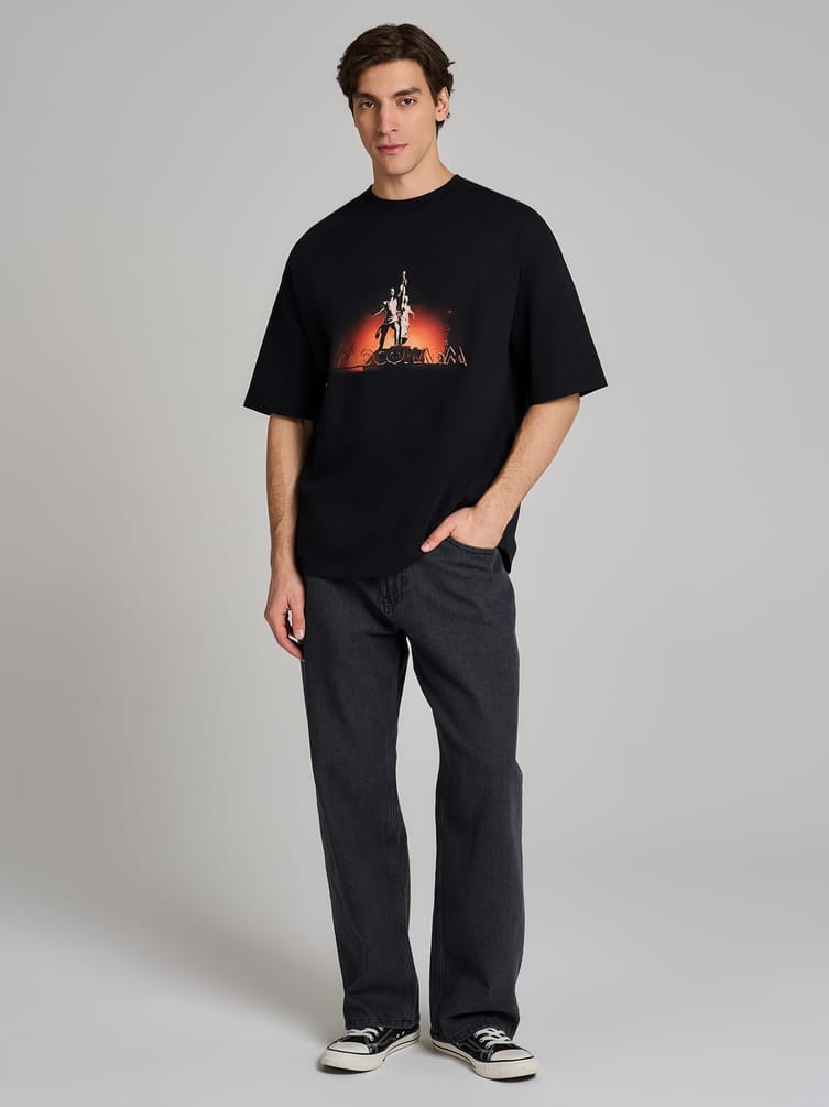 Футболка оверсайз с принтом Мосфильм