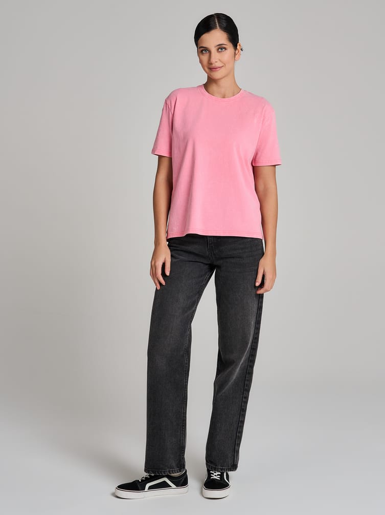 Футболка оверсайз с вареным эффектом