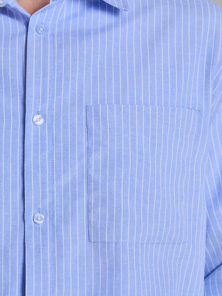 Рубашка классическая в полоску