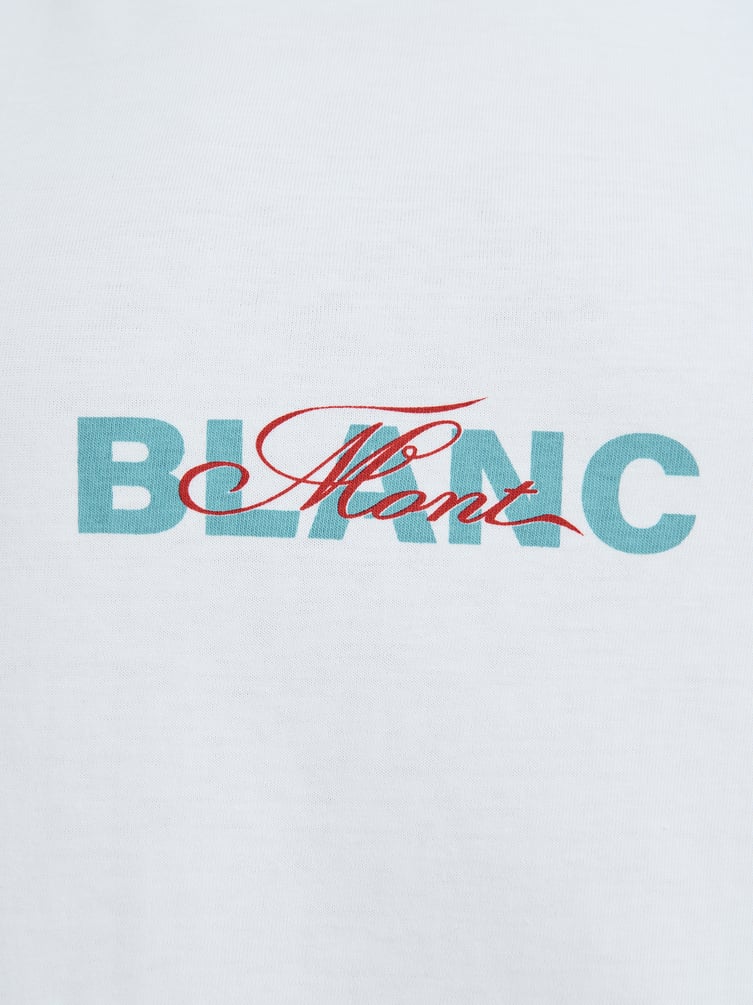 Футболка оверсайз с принтом гор на спине