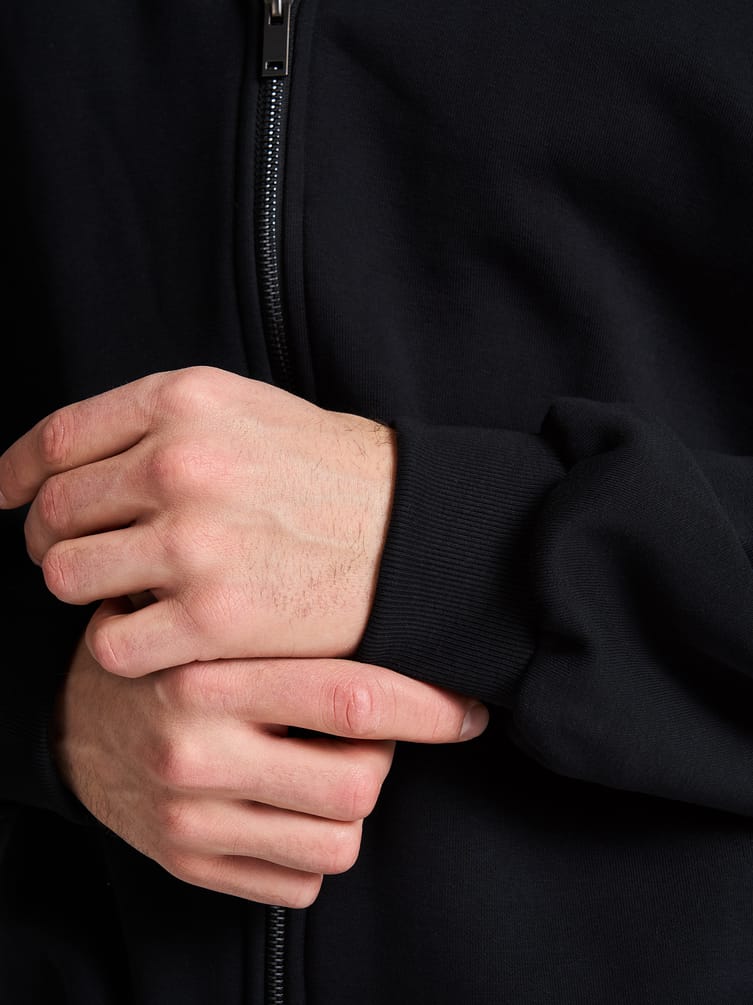 Зип худи оверсайз тёплая с начёсом