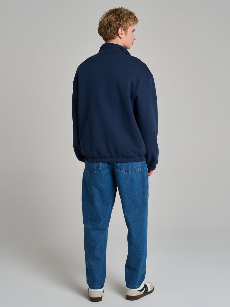 Утепленная толстовка с высоким горлом и начесом