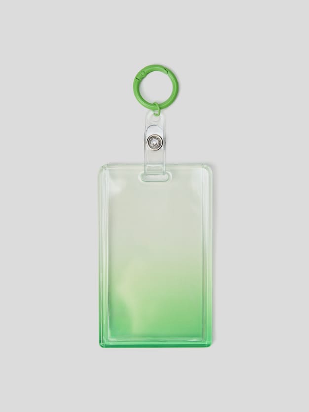 Бейдж пластиковый градиентом