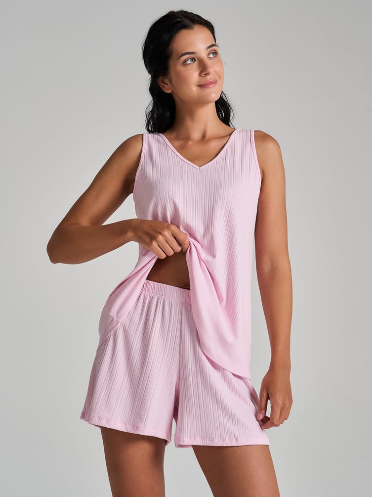 Пижама из вискозы с шортами