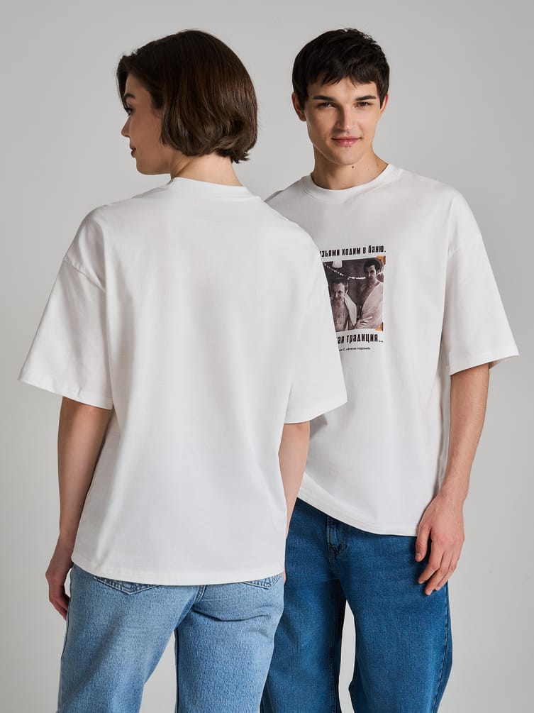 Футболка оверсайз с принтом Мосфильм