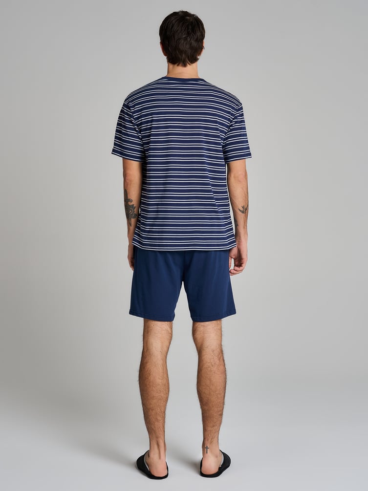 Пижама полосатая с шортами