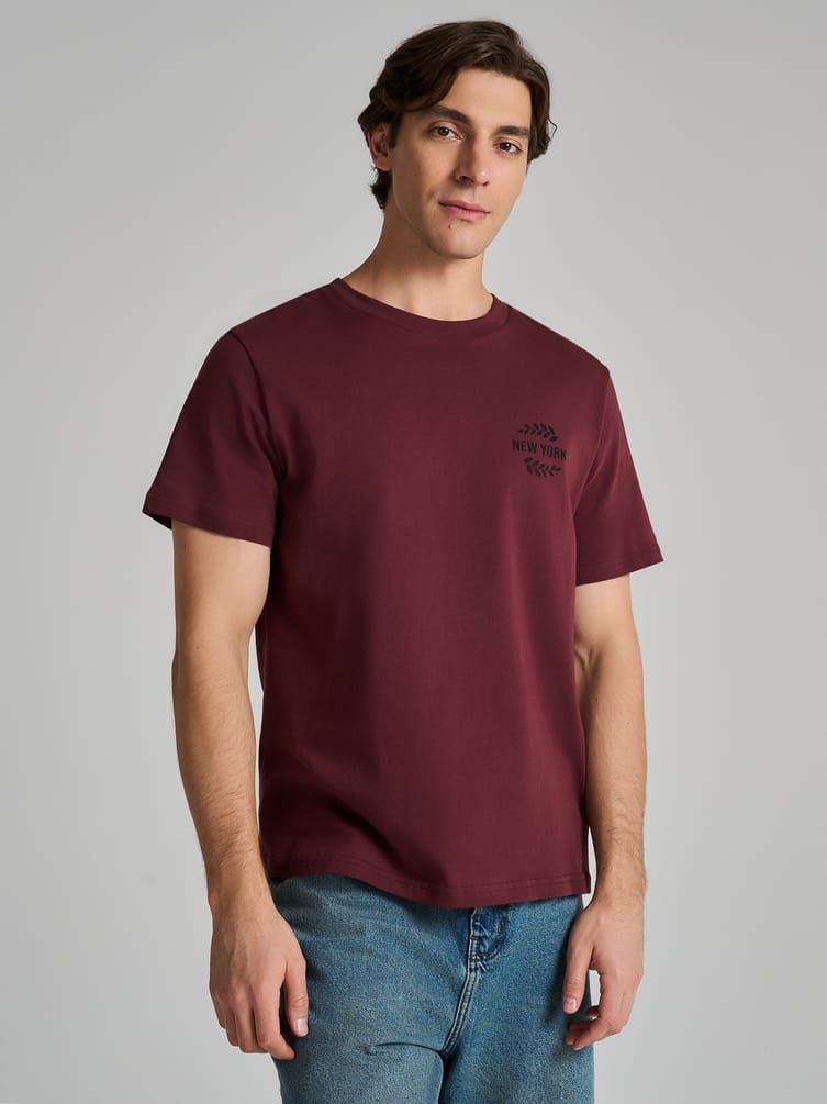 Футболка из хлопка с надписью