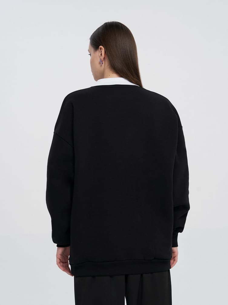 Свитшот оверсайз с надписью Los Angeles