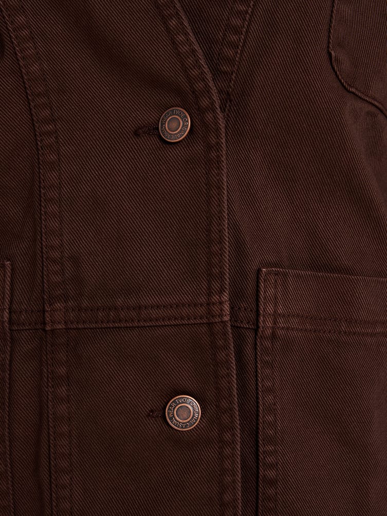 Рубашка-пиджак оверсайз джинсовая