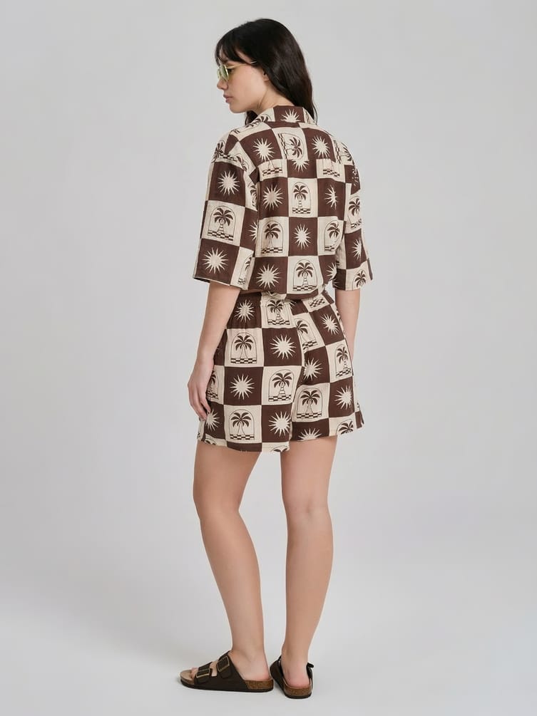 Шорты летние с принтом