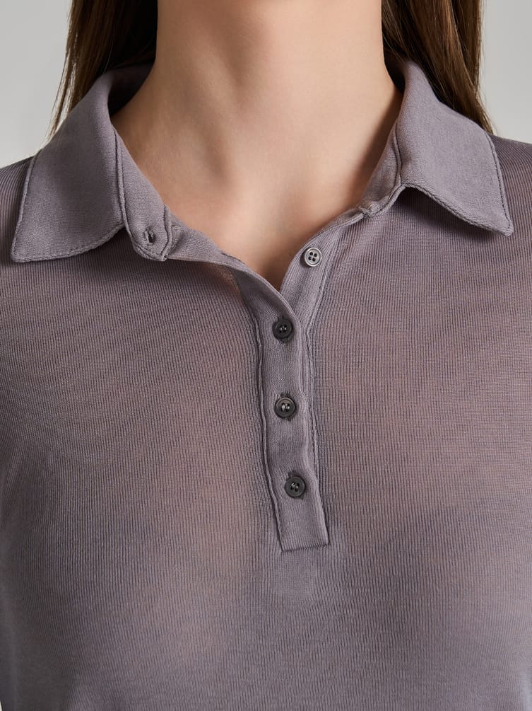 Рубашка поло с длинным рукавом