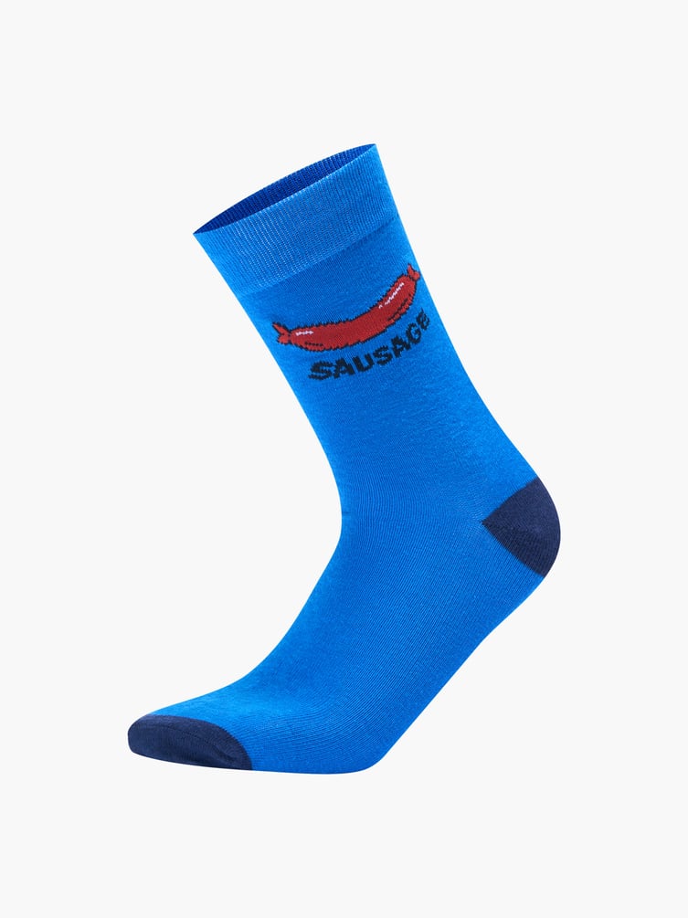 Носки - 3 пары с принтом сосиски
