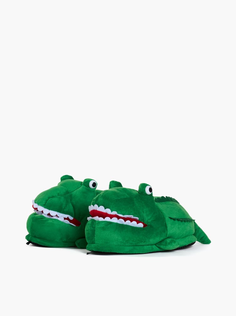 Плюшевые тапки-игрушки крокодилы