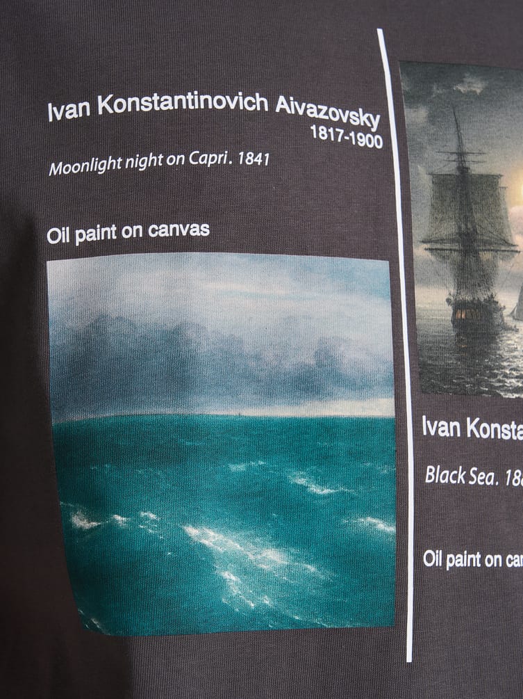 Футболка с принтом картин Третьяковской галереи