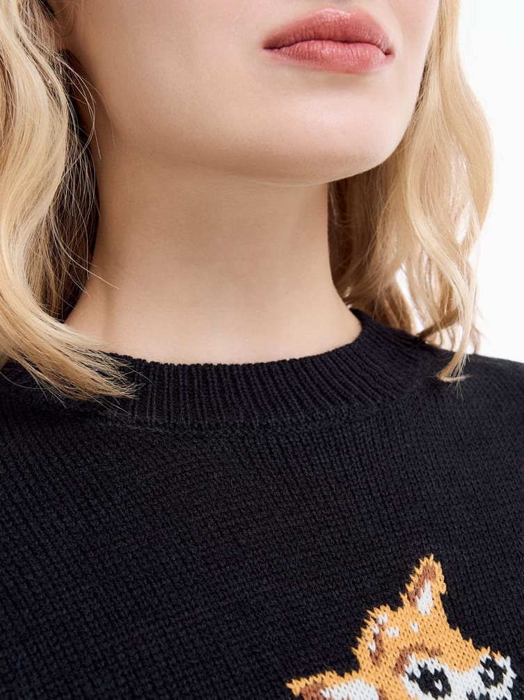 Джемпер трикотажный с принтом