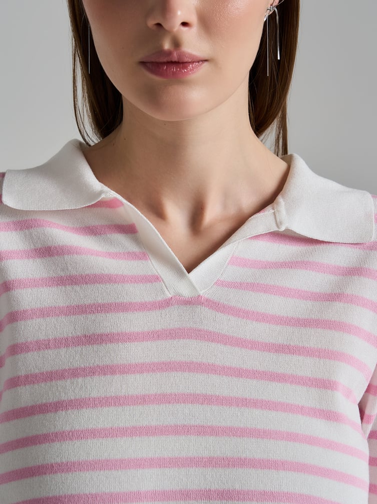 Джемпер трикотажный в полоску