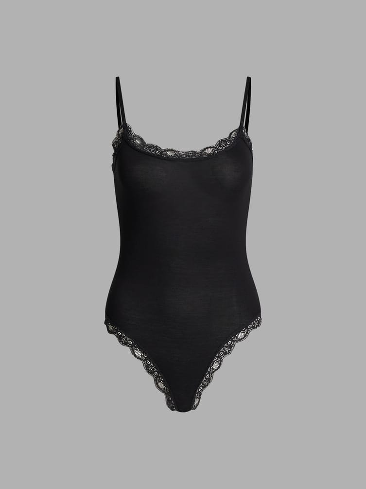 Боди-майка с кружевом