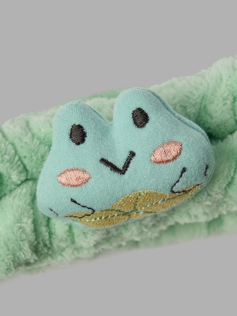 Набор повязка для волос и браслеты для умывания