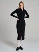 Платье офисное миди на пуговицах