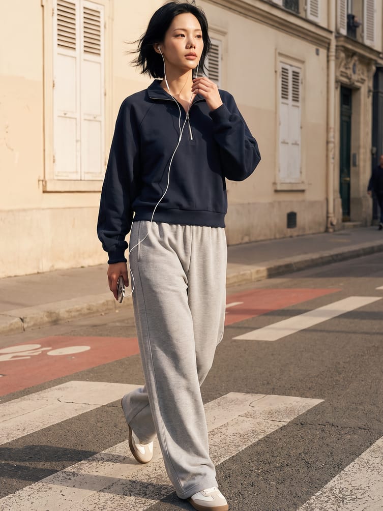 Толстовка Half Zip с высоким горлом