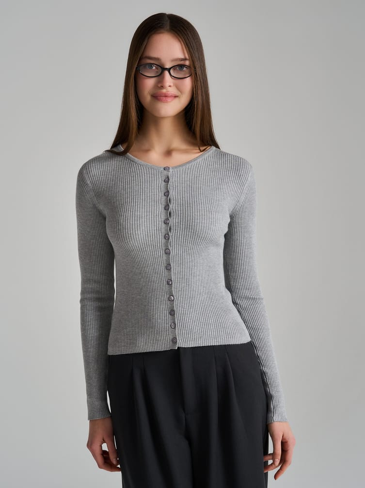 Кардиган приталенный из вискозы