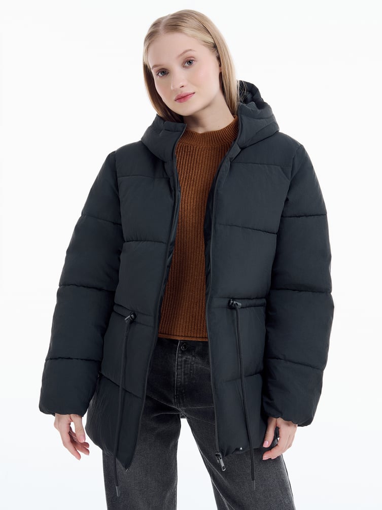 Куртка удлиненная стеганая женская