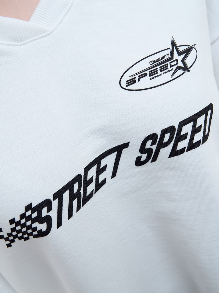 Спортивный свитшот с надписью Street speed