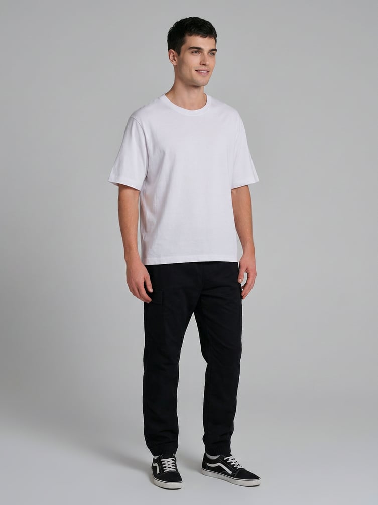 Брюки джоггеры с резинкой по низу