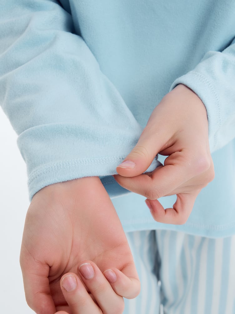 Плюшевая пижама с вышивкой плюшевого мишки