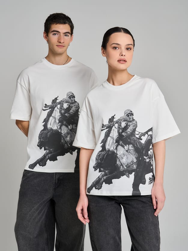 Футболка с принтом картин Третьяковской галереи