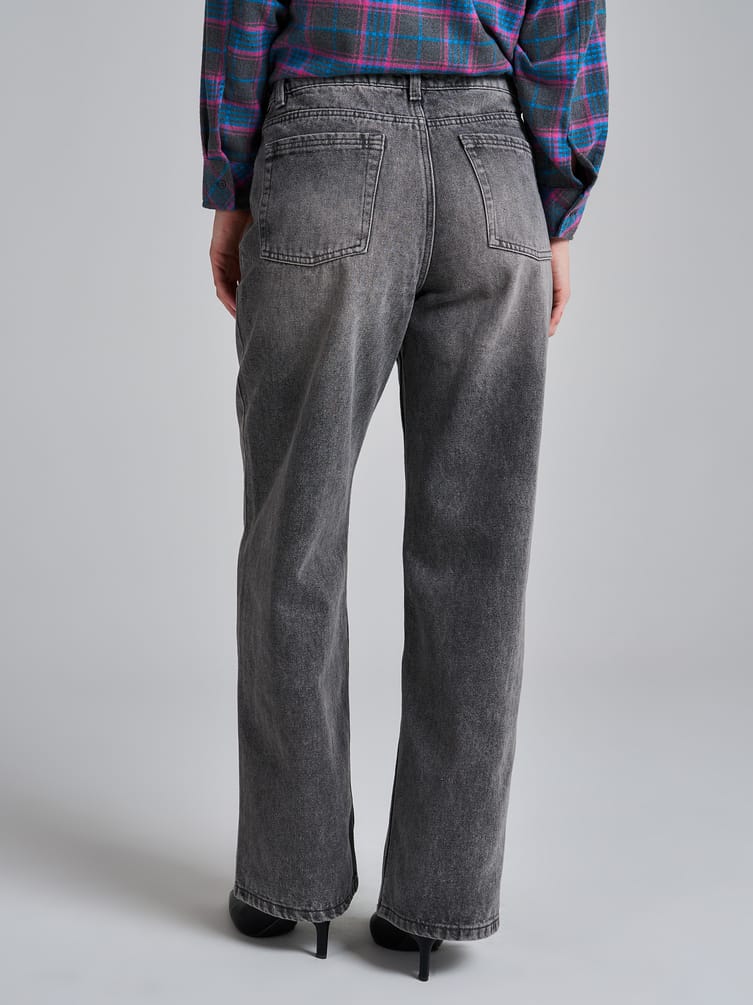 Джинсы Baggy с винтажной стиркой