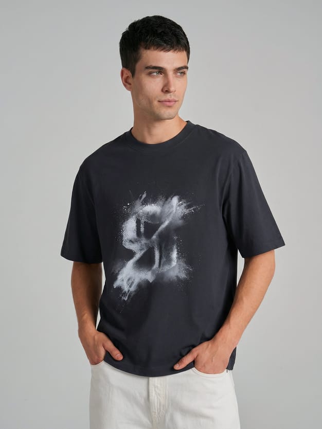 Футболка хлопковая с принтом